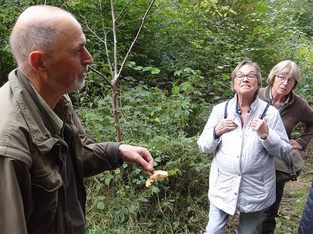  Uistapje 2017, rondleiding in de natuur en uitleg van de natuur. 